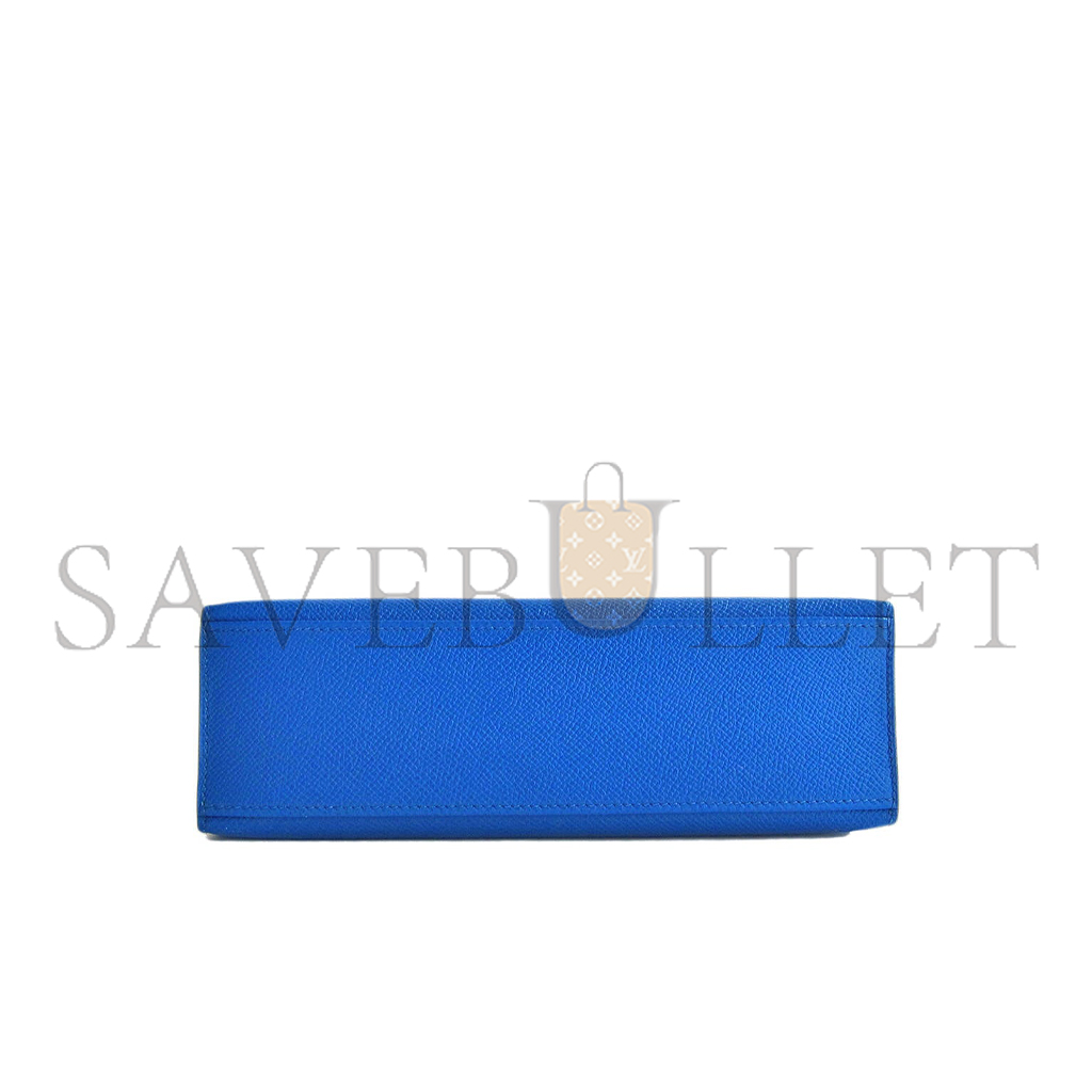 H**mes master blue izmir gold kelly pochette epsom ghw clutch cut bag (22*14*7cm)